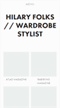 Mobile Screenshot of hilaryfolks.com